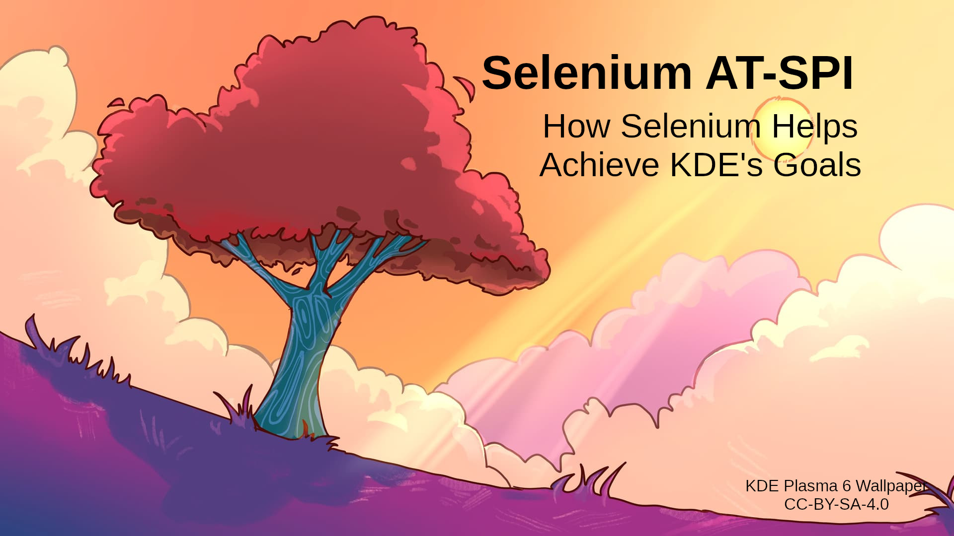 Video &quot;Selenium AT-SPI: How Selenium Helps Achieve KDE's Goals&quot; (screenshot from Pradyot Ranjan published under a <a href="https://spdx.org/licenses/CC-BY-4.0.html">CC-BY-4.0</a> license).